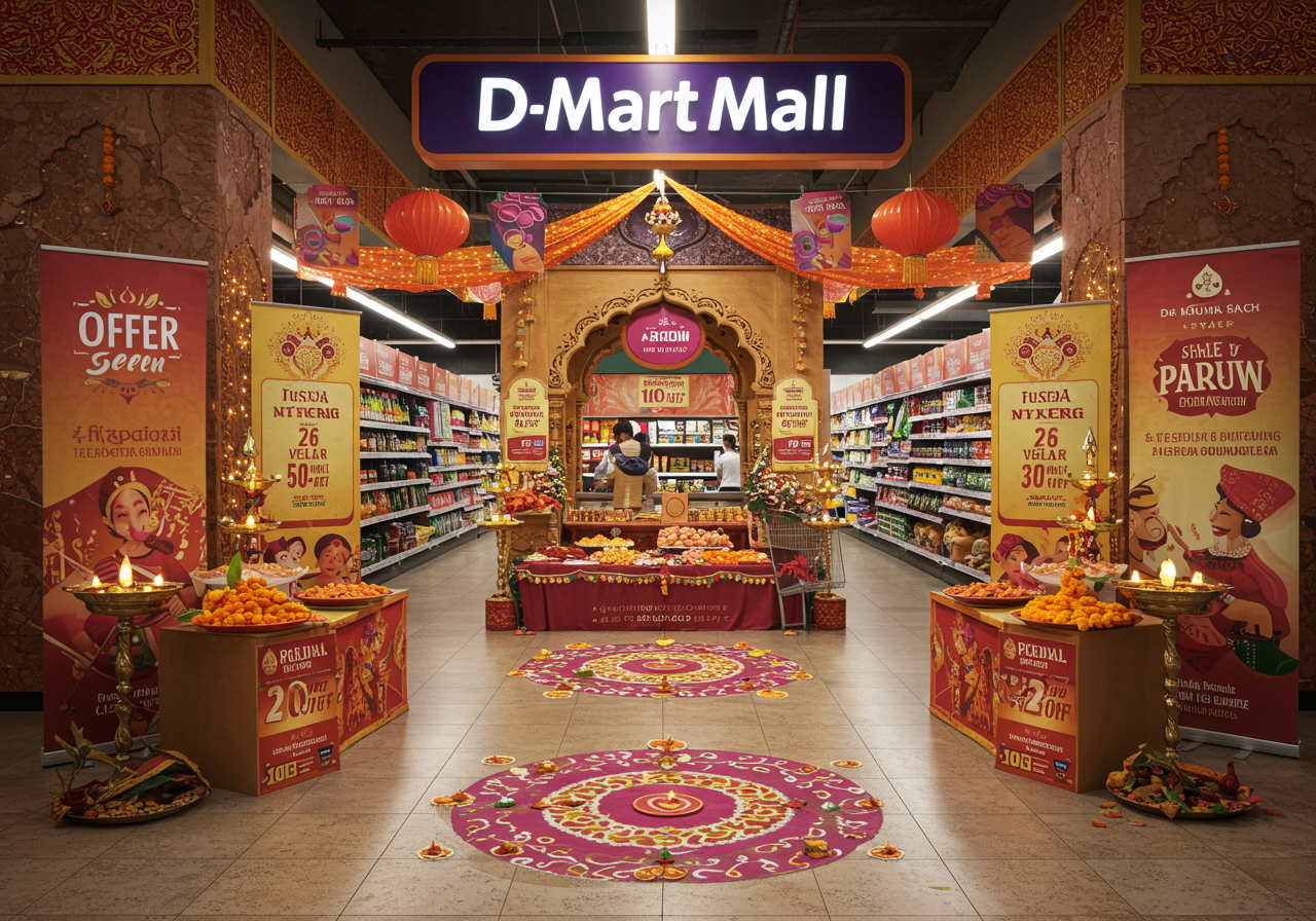 D-Mart Mall festive offers Diwali decorations